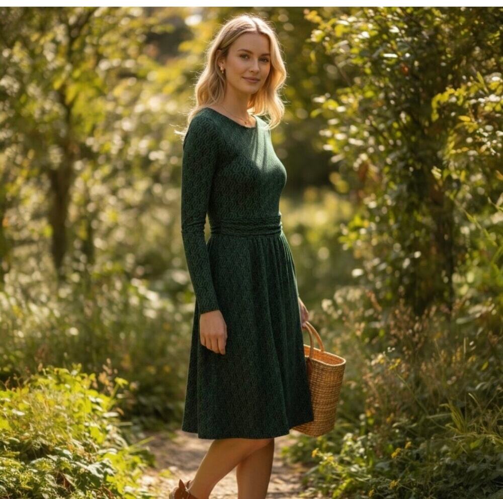 Boden Abigail Long Sleeve Jersey Knit Dress